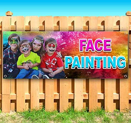 Cartel de pintura facial de 13 onzas Sin tela Vinilo resistente de una sola cara con ojales de metal