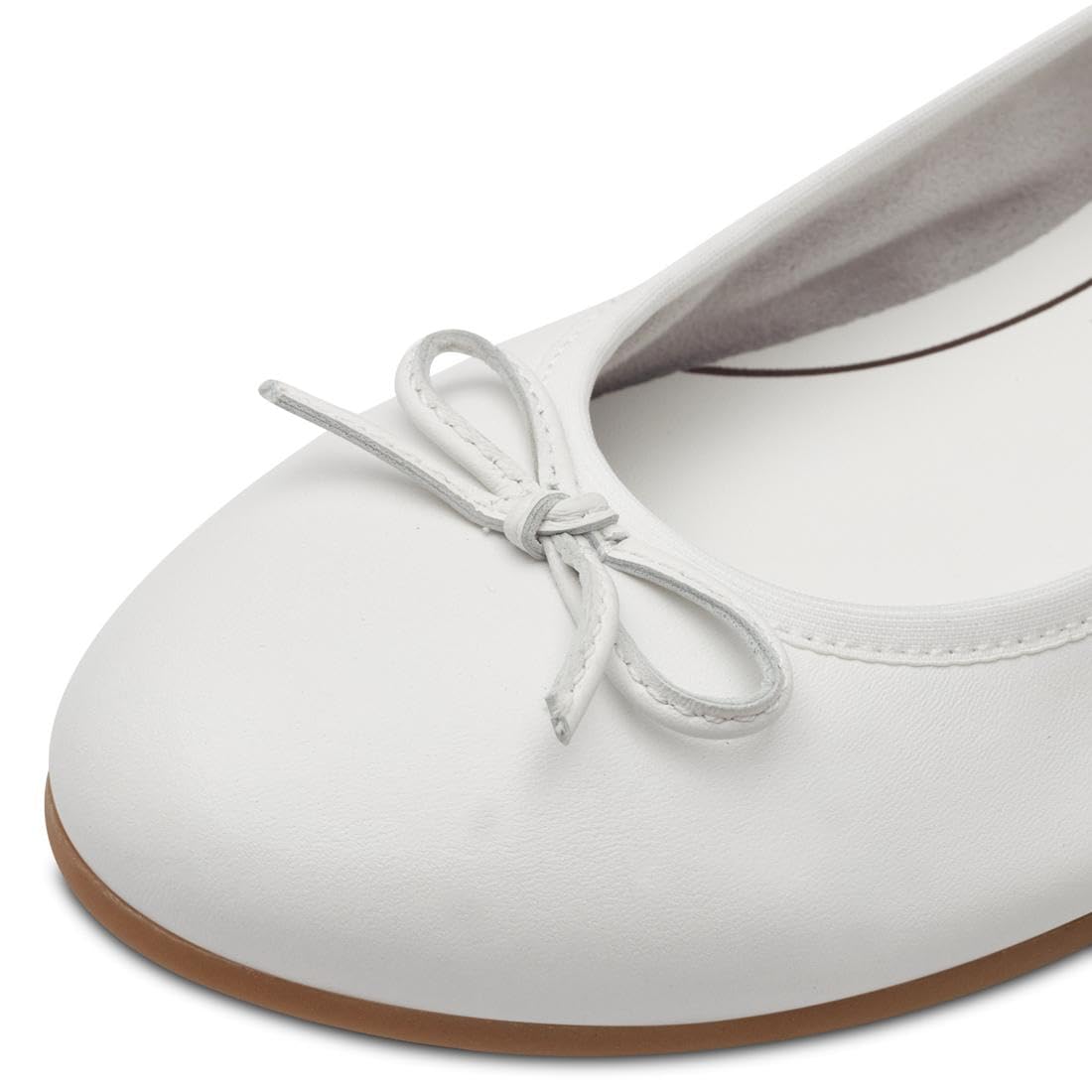 Tamaris Donna ballerina pelle piatta bianco 36 EU
