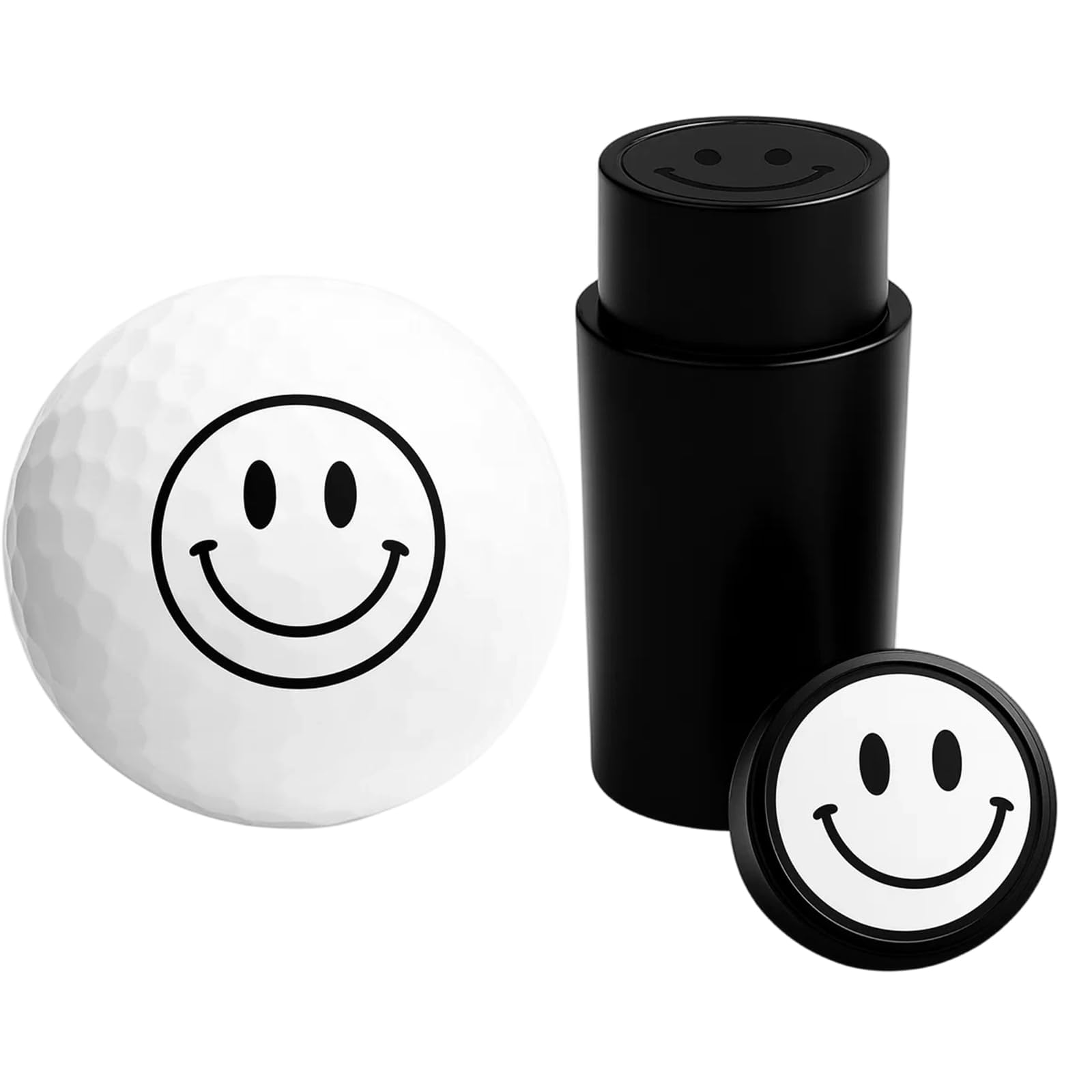 QhgPnt Golf Ball Stamp, Personalised Golf Ball Stamper for Custom Golf Balls, Golf Stamps for Golf Balls, Golf Ball Markers Stamp, Compact Size 5.3CM x 1.9CM(Oil free stamp)
