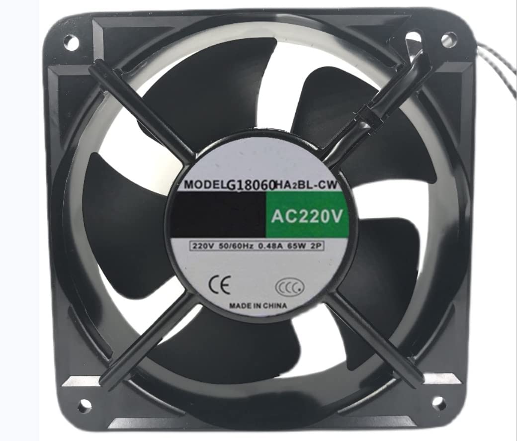 GJEXXPTST 220V 0.48A 65W 18060 Cooling Fan 180X180X60mm