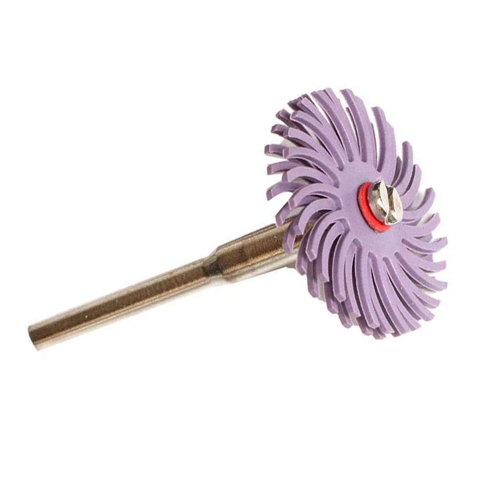 Radial Bristle Disc de 3.0 mm Guño Mixto Surtido de la Rueda de Cepillo abrasivo 48 Piezas, Kit de Disco de cerdas radiales