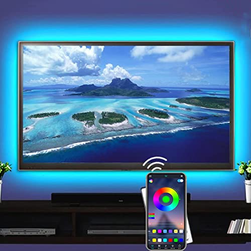 Bluetooth TVLEDバックライト テレビの背景ライト APPコントロール 1600万色の光を変える USB電源 にとって PC モニター ゲームルーム