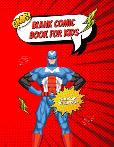 Blank Comic Book For Kids: Create Your Own Comics With This Comic Book Journal Notebook Over 100 Pages Large Big 8.5" x 11" Cartoon / Comic Book With Lots of Templates (Blank Comic Books)