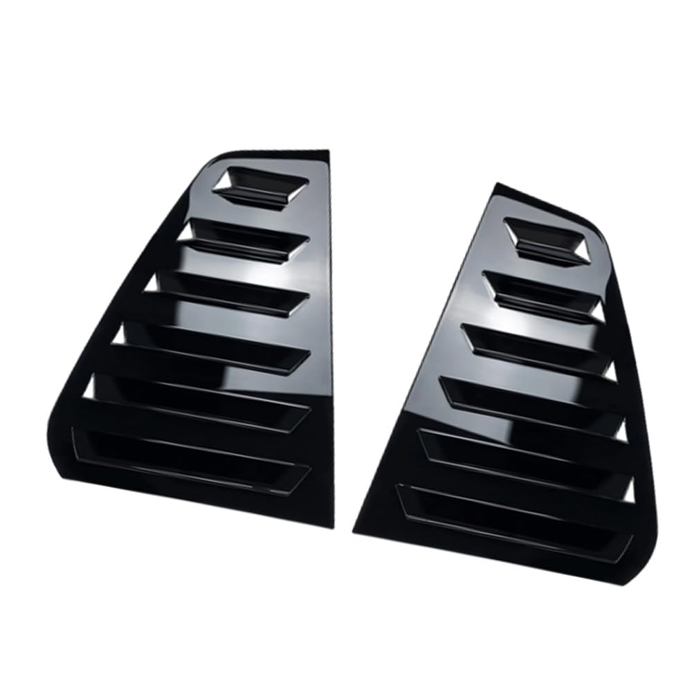 Cache-persienne de lunette arrière de voiture Garniture Accessoires de fenêtre compatible avec Volkswagen Golf7 MK7 MK7.5 GTI/GTD/R 2013-2019 Noir brillant