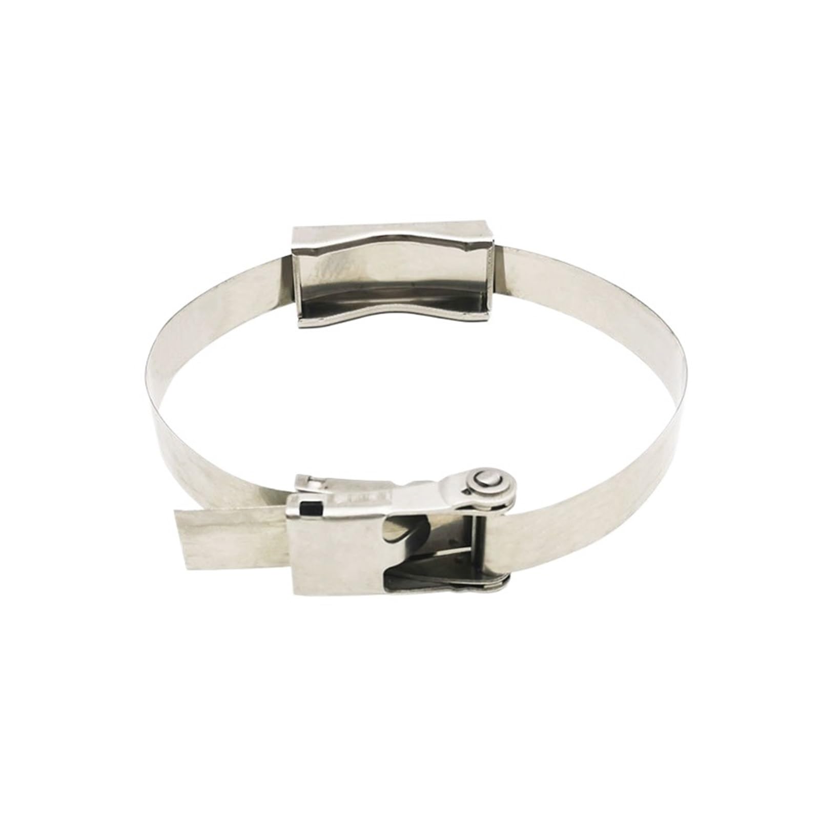 Fascette per Cavi Fascetta for Cavi Ratchet-Lokt in Acciaio Inossidabile 304, Larghezza 19 mm, Spessore 0,4 mm, Senza utensile, 19 * 500 mm, 10 Pezzi