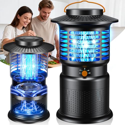 Sayneep Bug Zapper Outdoor, 2-in-1 Mosquito Zapper with Zap & Trap, 8000mAh Long-Lasting Performance, Cordless Rechargeable Fly Zapper for Patio, Camping, Garage, Kitchen