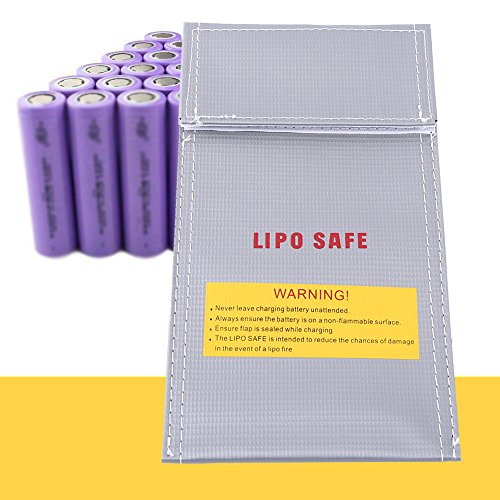 Lipo Sicherheits Ladesack, Feuerfeste Batterietasche für Akkuschutz bei Transport und Lagerung von RC Modellen und Drohnen
