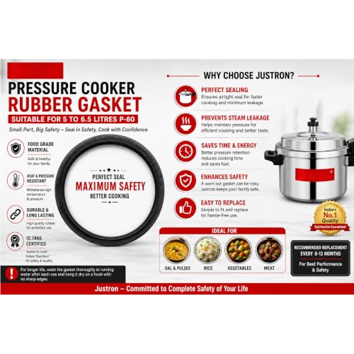 Image of Pressure Cooker Rubber Gasket for 5 to 6.5 Litres