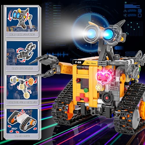 Demkia DMRY-001 Robot Toys Building Set For Kids And Adults, Rechargeable 4-In-1 Remote & App Controlled Rc Wall Robotics Kit Stem Toy Building Blocks Set thumb #2