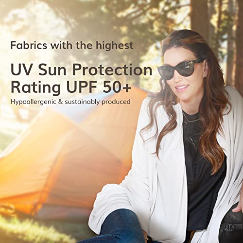 Happyluxe Travel Shawl Wraps for Women - 68x35in Wrap. Lightweight Pashmina, Airplane Travel Blanket Scarf. Made In USA4