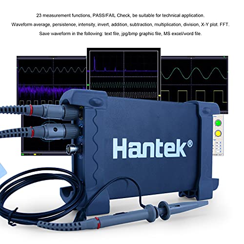 Image of Hantek 2 Channels 80Mhz Oscilloscope PC USB Oscilloscope Digital Storage Virtual Laptop Handheld Portable Osciloscopio (6082BE)