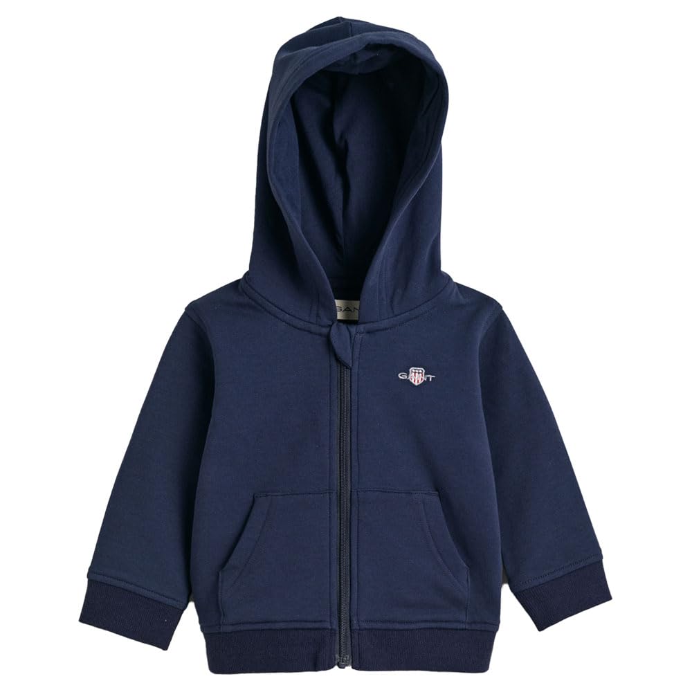 GANT Shield Zip Hoodie Suéter cárdigan Unisex bebé (Pack de 1)