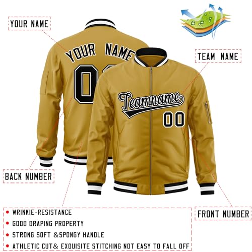 KXK Custom Bomber Jacket Lightweight Baseball Varsity Windbreaker Personalized Letters Number Logo for Adult Youth2