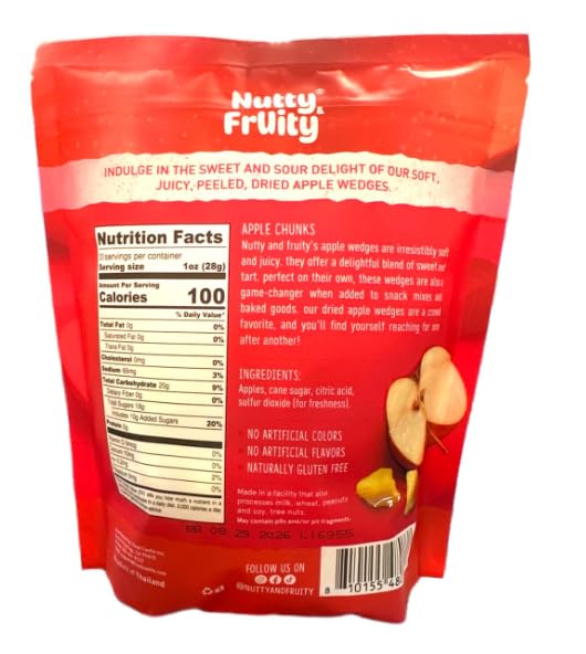Nutty and Fruity Soft &Juicy Apple Chunks, 20 oz each (1-pack)