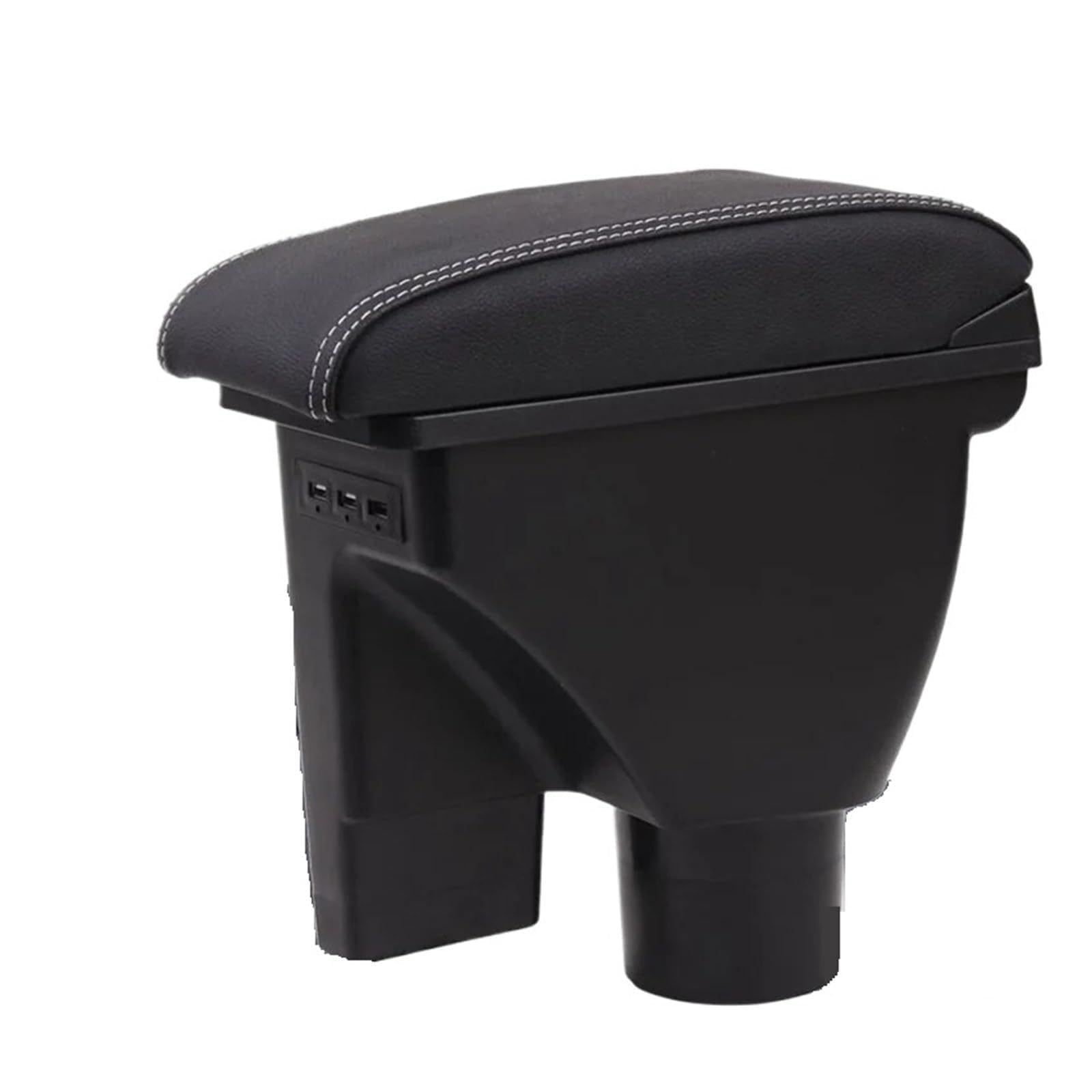 Ggwqoops Car Armrests For Hyundai For Getz Armrest Box Retrofit Parts Interior Details Car Storage Accessorie Simple Installation Armrest Box(B3 White line Corium)