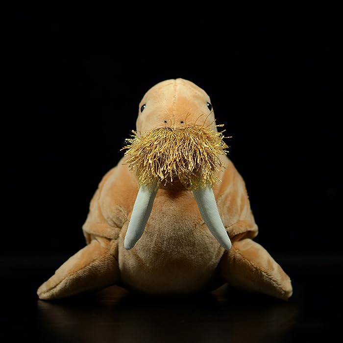 lilizzhoumax Walrus Plush Toy 30cm/12inch Cute Realistic Stuffed Wild Arctic Animals Super Soft Amphibians Home Decoration Perfect Playtime Companions Gift for Kids Boys Girls - Image 3