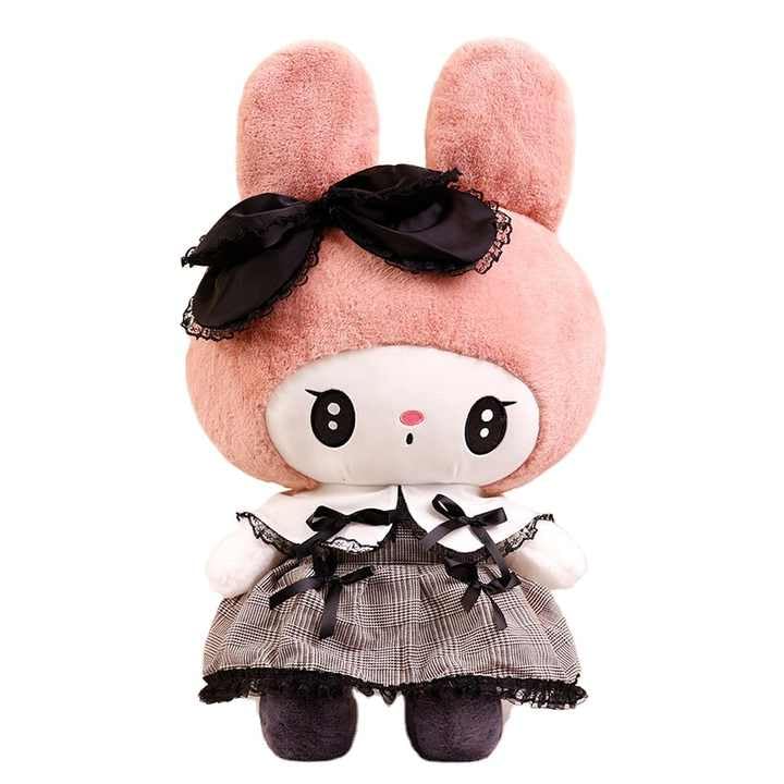 Image of Black Frock Kuromi Soft Toy Teddy Bear Adorable Plush Toys for Kids & Babies Cuddly Animal Stuffed plushie & Huggable Gifts for Toddlers, Boys & Girls
