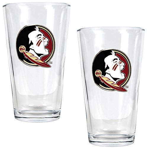 NCAA Florida State Seminoles Two Piece Pint Ale Glass Set