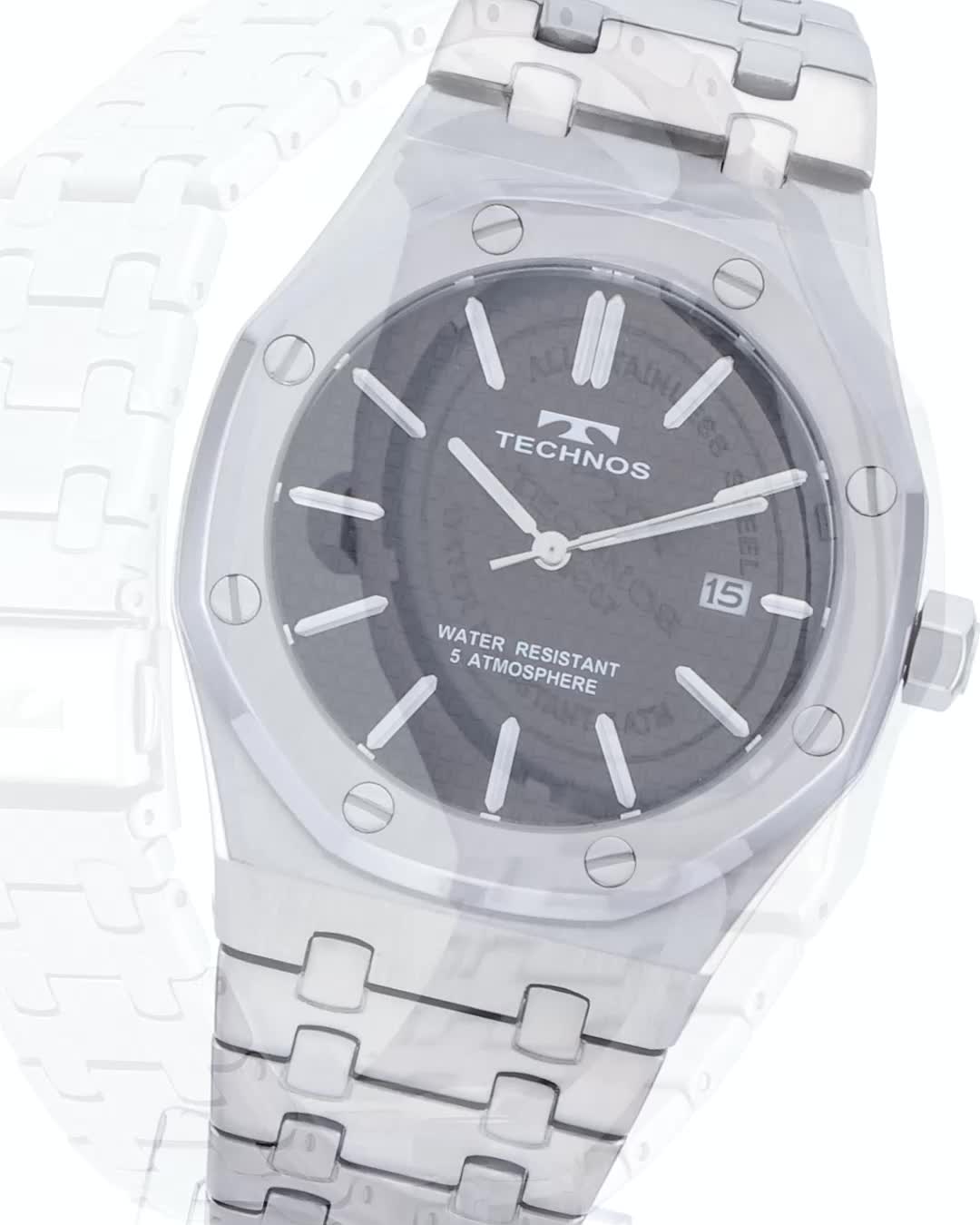 Amazon.co.jp: [テクノス]TECHNOS 腕時計 デイト T9C07SB : ファッション