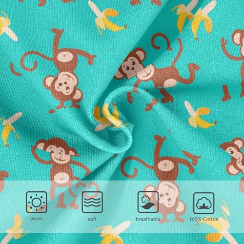 Cotton Little Boys Briefs Soft Cartoon Monkey Banana Toddler Underwear3