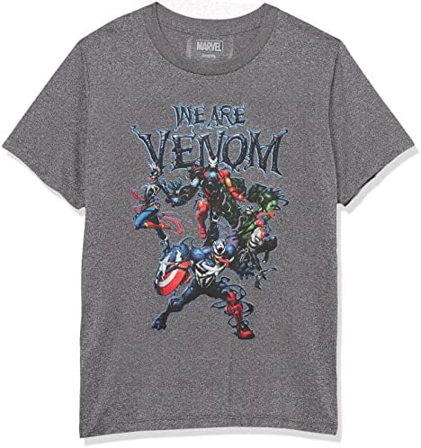 Marvel Kids' Avengers We are Venom T-Shirt, Charcoal Heather