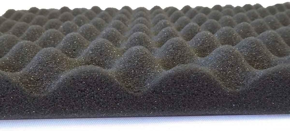 Mybecca Decorative Acoustic Foam Panels Studio Soundproofing Foam 2 pack 1.5" X 12" X 24" (EGGCRATE)