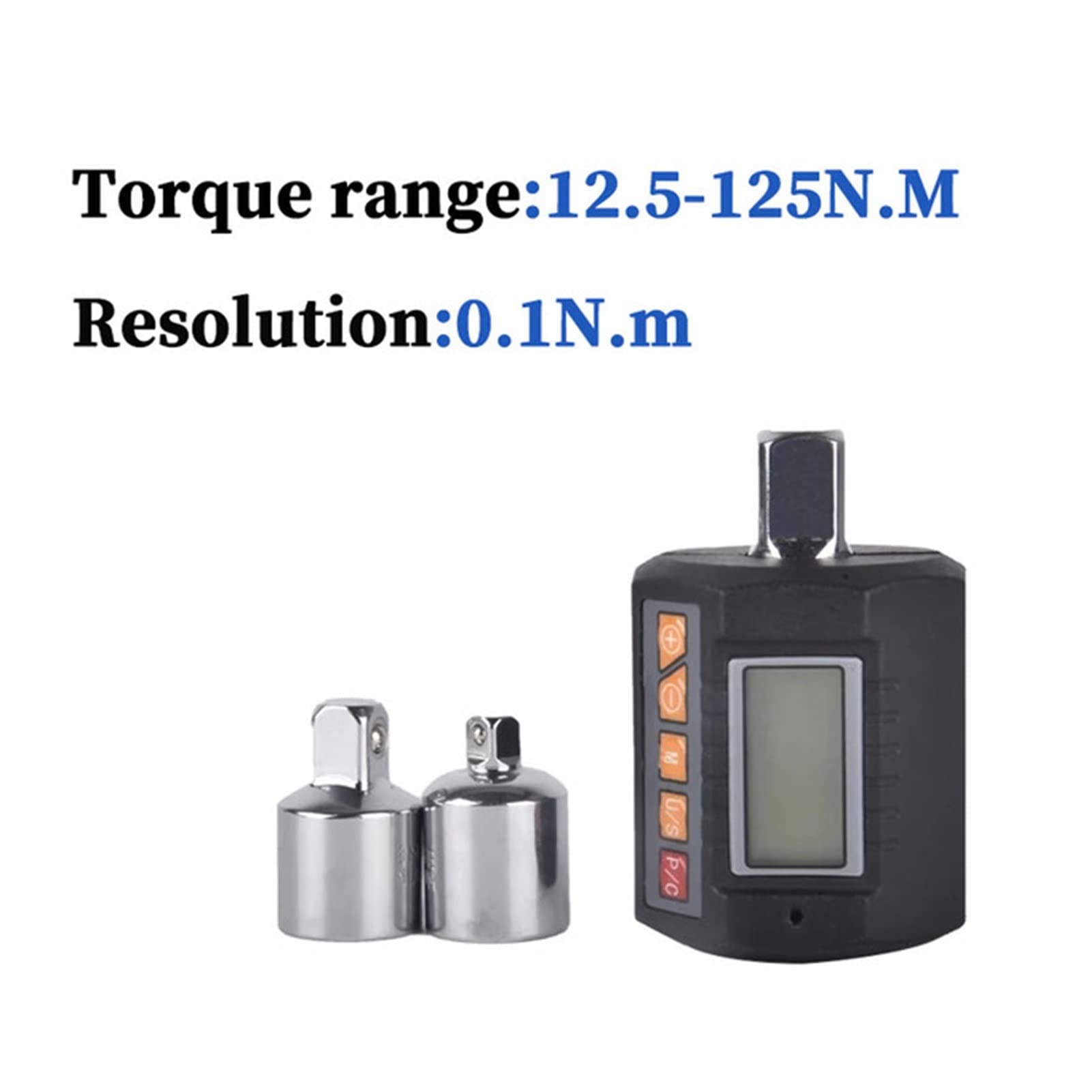 Klucze dynamometryczne Regulowany 1/2 "cyfrowy adapter klucza dynamometryczny elektryczny miernik momentu obrotowego do naprawy samochodu rowerowego do napraw samochodowych, rowerowych i ogólnych (Co