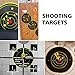 Aonxi 60 Pack Self Adhesive Shooting Targets, Reactive Sticker Target with Visual Feedback, Cover-up Patches Shooting Target for Gun, Pistol, Rifle, Bb Gun, Airsoft, Pellet Gun, Air Rifle