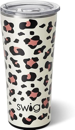 Swig Life - Vaso térmico con tapa de acero inoxidable y con triple aislamiento, doble pared y sellado al vacío, apto para el lavavajillas, vaso