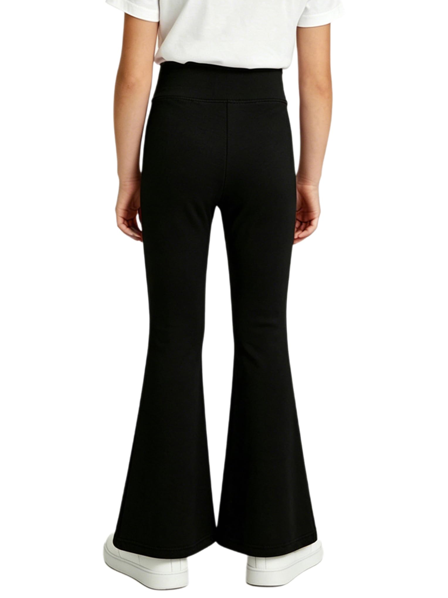 Pantaloni Svasati per Bambina con Elastico in Vita Pantaloni a Campana Leggins Sportivi Push Up Fared Leggings Palestra Fitness Yoga Danza