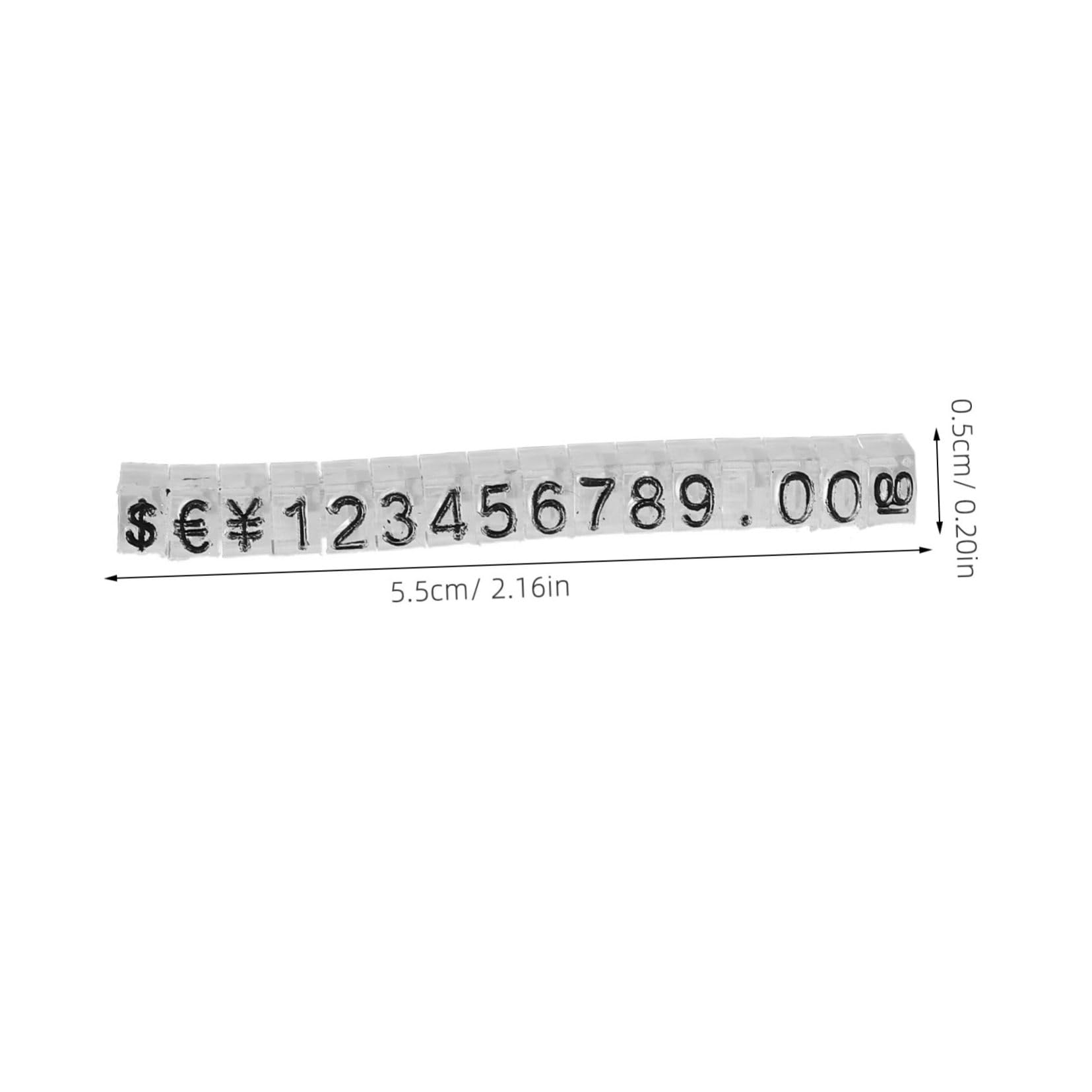5 Set Di Espositori Per Prezzi Di Gioielli Con Assemblaggio Di Cubi Di Etichette Supporto Da Banco in Lega Di Alluminio 20 Pezzi * 5