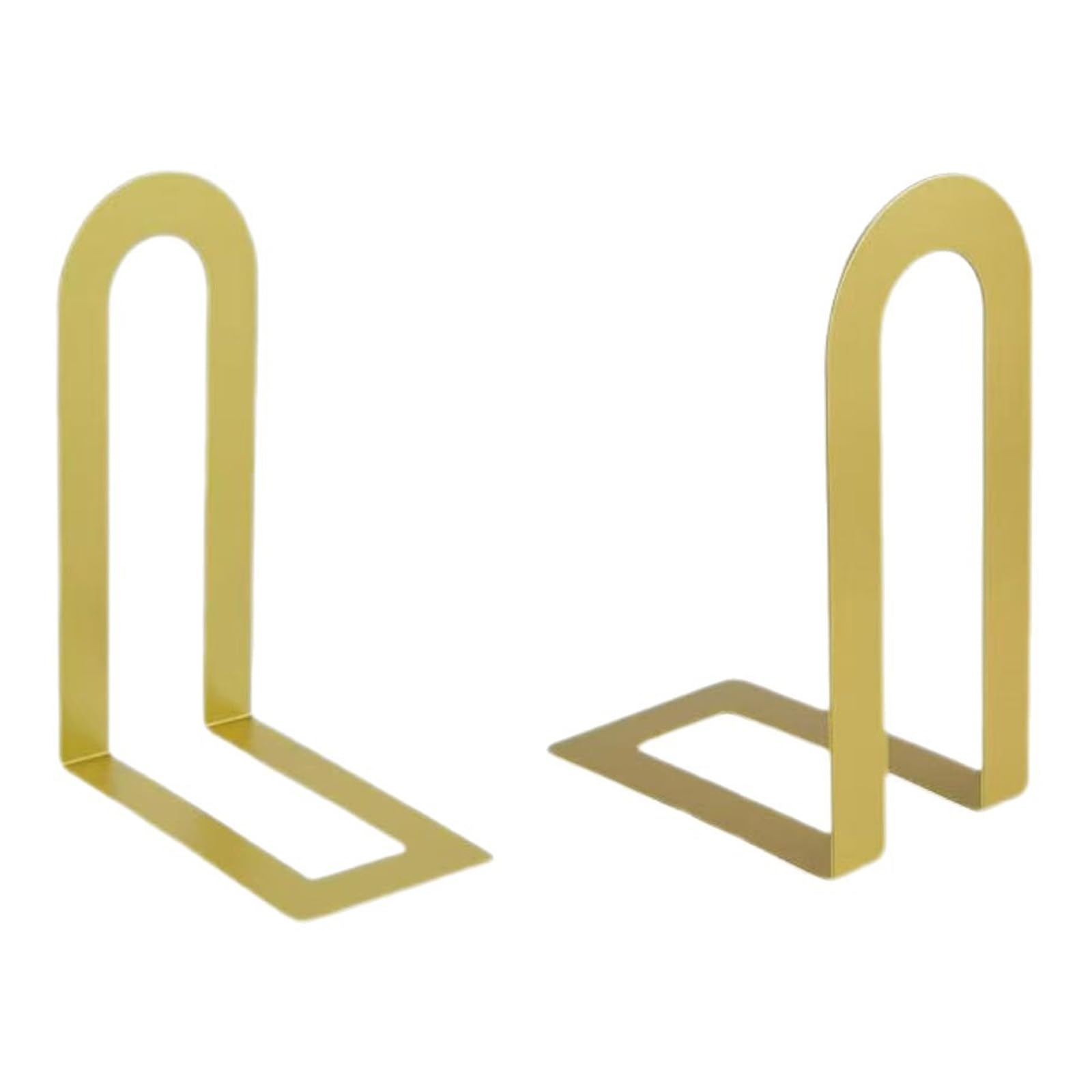 6 minimalistische Buchstützen aus Metall für die Schreibtischgestaltung zu Hause und professionellen Bereich in Schwarz, Gold, Weiß, Grau, platzsparende Buch Organizer