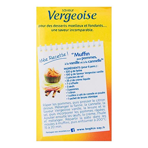 BEGHIN SAY - Sucre de canne vergeoise blonde à la vanille, 500g pour une cuisine gourmande et parfumée. - Lot De 4 - Vendu Par Lot