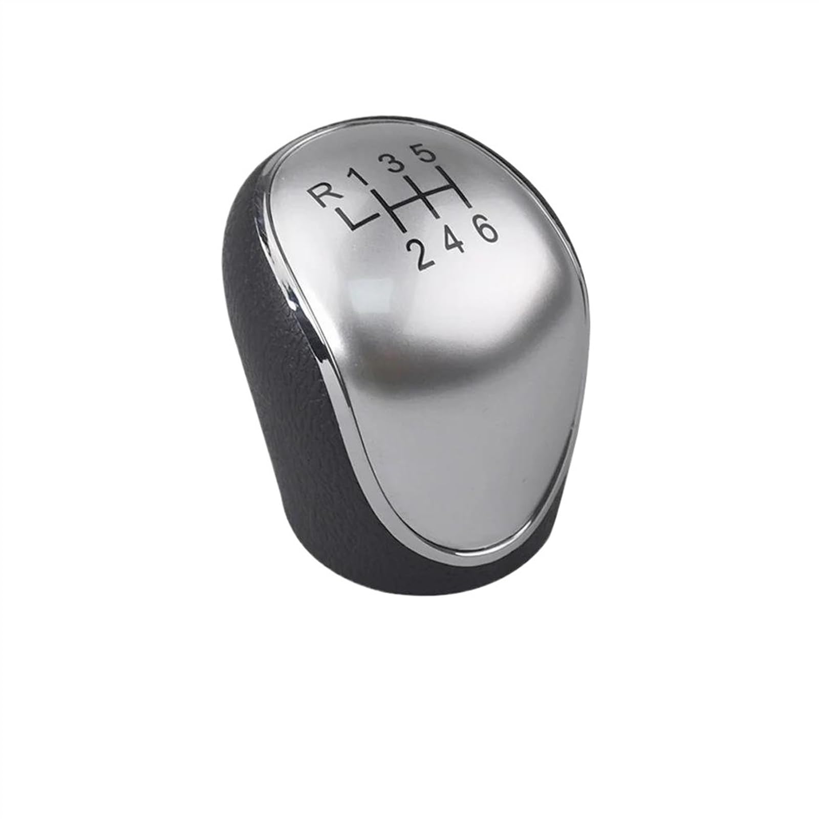 Ltqsiv R123456 Silver For Hyundai Ix35 2012 2013 2014 2015 2016 Gear Shift Knob 5/6 Speed Car Gear Shift Knob(R123456 Silver)