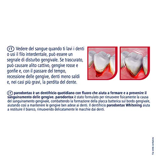 Miniatura 4 de Parodontax Pasta dental blanqueadora de uso diario con flúor, elimina suavemente las manchas de los dientes para ayudar a mantener la blancura natural de los dientes, 75 ml (Paquete de 2)