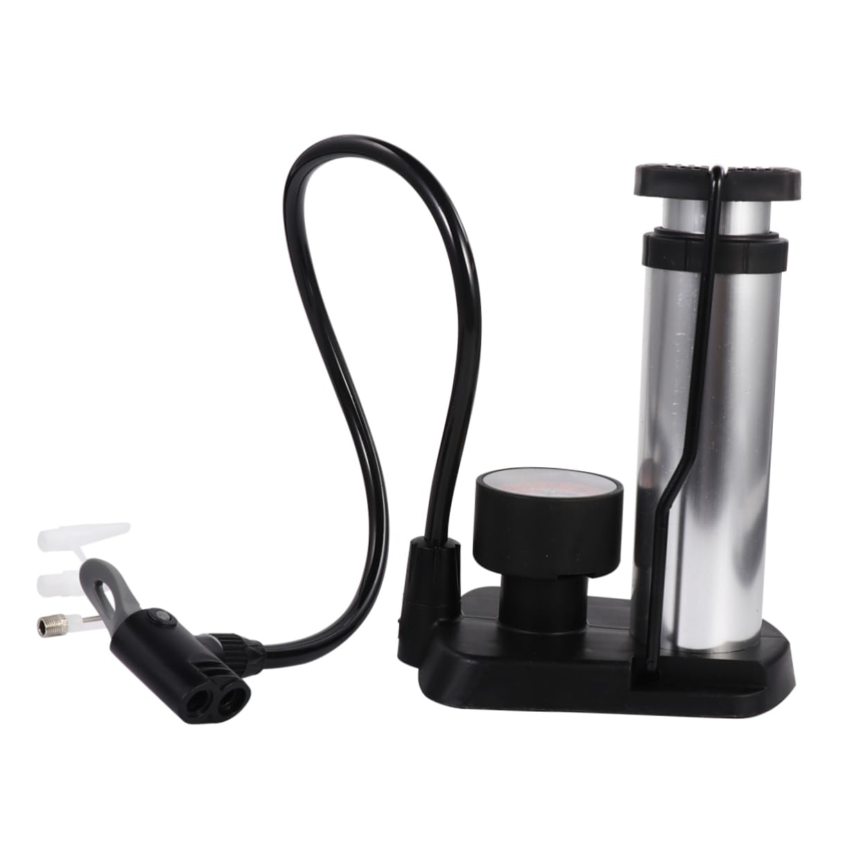 NULYLU Portable Bike Tire Floor Pump High-Pressure Foot Inflator for Bikes Road Tire Pump Metal Tubes