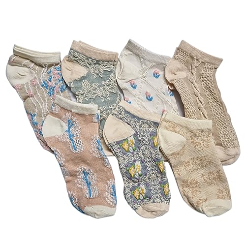 Image of Women's Ankle Socks for Casual & Sports Multicolor Odour Free Fancy Multi design Socks Pack