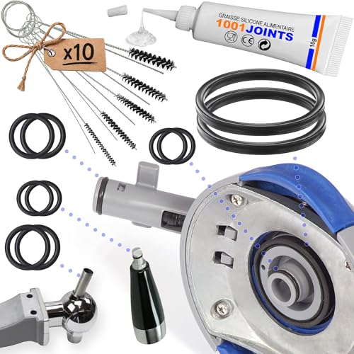 LOT DE 2 KITS 5 JOINTS D'ÉTANCHÉITÉ POUR PERFECTDRAFT HD3720 HD3620 HD3610 HD3600 COMPATIBLE AVEC LE BEC VERSEUR ET LE ROBINET DE TIREUSE A BIÈRE + KIT...