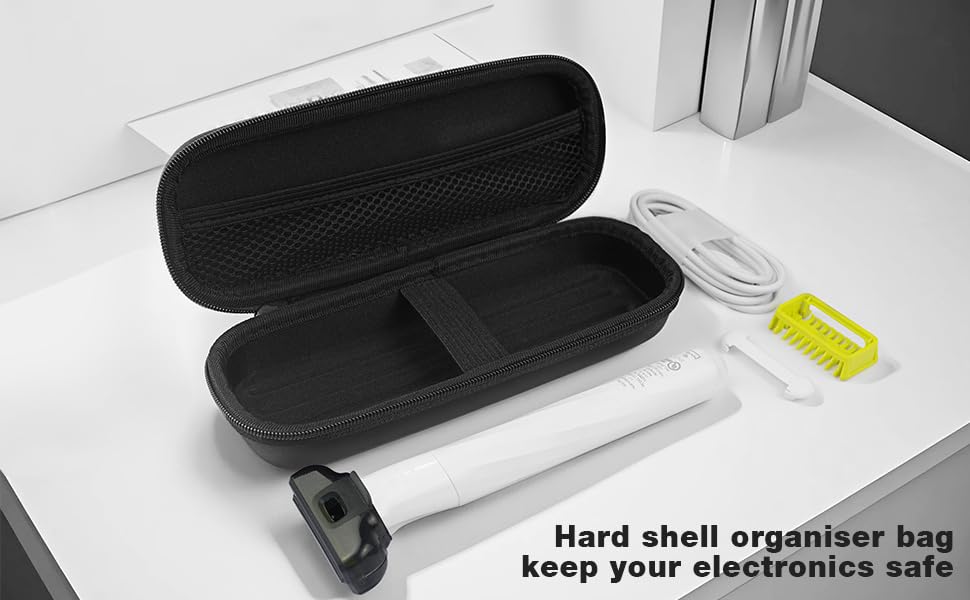 Hard Travel Case Protective Bag Compatible with Philips Norelco OneBlade Intimate Pubic and Personal Body Groomer Trimmer Shaver Model QP1924/70