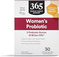 Vista 1 de 365 by Whole Foods Market, Probiótico Once Daily para mujer (vegetariano y libre de soja, lácteos y trigo), 10 mil millones de UFC, 30
