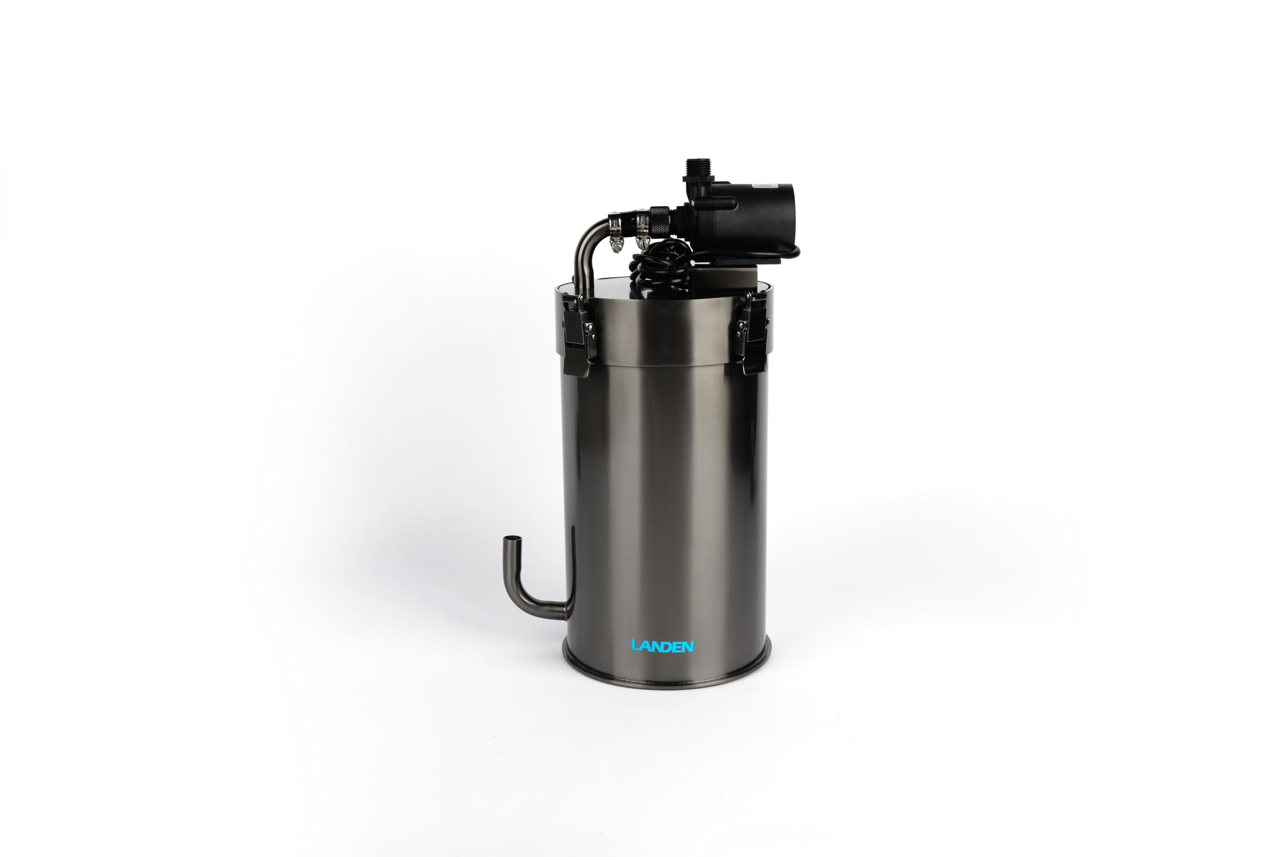 LANDEN PURA 600 - Filtro externo de tamaño mediano que soporta hasta 60 galones (230 L) sistema de acuario, color gris
