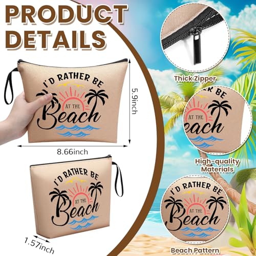 20 Pcs Bulk Beach Makeup Bags - Summer Beach Accessories Toiletry Cosmetic Pouch Zipper Bags, Cruise Travel Essentials Survival Kit Gifts Party Favors for Women Teens Clients Friends2
