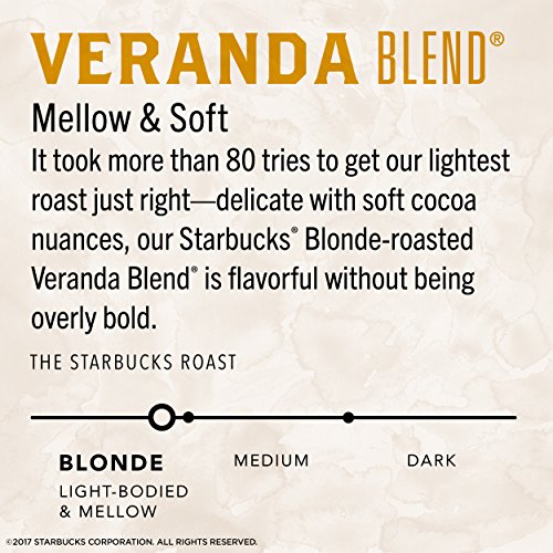 Starbucks VIA Instant Coffee Blonde Roast Packets Veranda Blend 1 Box