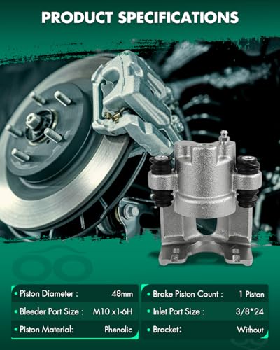 Image of SCITOO 184999 Rear Right Disc Brake Caliper Assembly w /Bracket For Jeep For Commander 2006-2010,For Jeep For Grand Cherokee 2005-2010