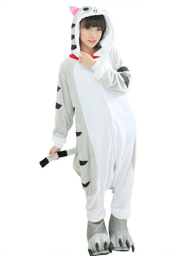 Pijama Kigurumi - Confeccionado en una pieza - Ideal incluso como disfraz de animal para carnaval, Halloween, fiestas cosplay, suave y cómodo de usar