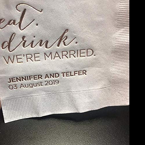 personalized wedding napkins