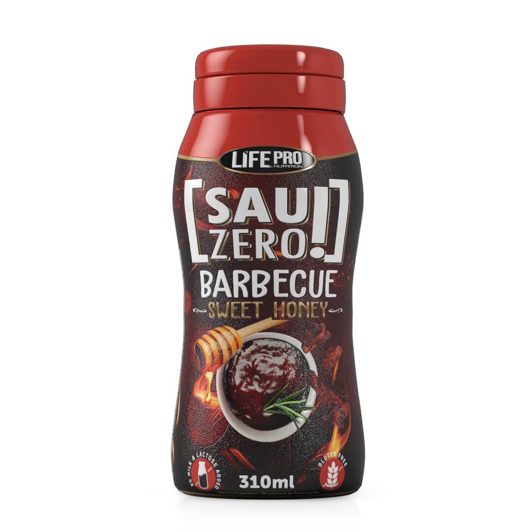 Sauzero Zero Calories Honey Barbecue 310ml | Salsa Baja en Calorías y sin Azúcar Añadido | Para darle sabor a tus platos y recetas