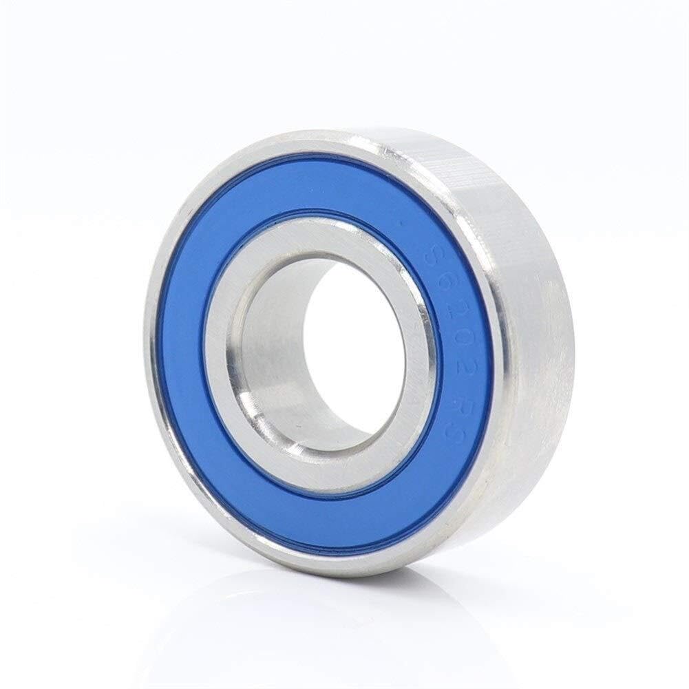 Bearing, Kits 10PCS S6202RS Bearing 15x35x11mm ABEC-3 440C Stainless Steel Ball Bearings 6202 S 6202RS Wear Resistance