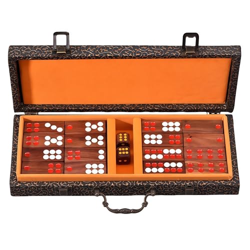 FENGSHUI-CAISHEN Set Tradicional de Mahjong en Madera miniatura 1