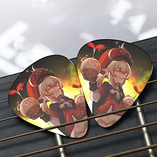 Genshin Lot de 12 médiators créatifs pour guitare électrique en bois Unisexe - Les Beatles, Paul McCartney, John Lennon, RIngo Starr, George Harrison Genshin Lot de 12 médiators créatifs pour guitare électrique en bois Unisexe – Image 7